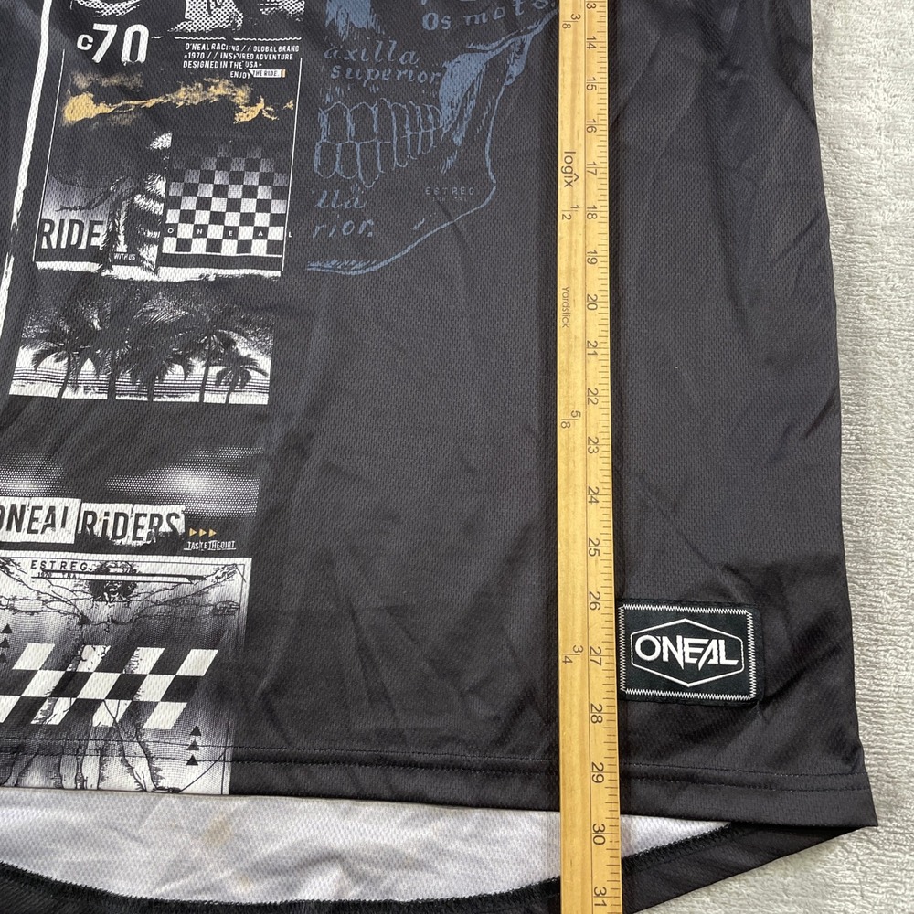 ONeal MX Element Motocross Jersey Mens Medium Black White Racing Dirt Bike - Picture 5 of 12